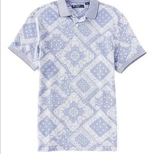 Cremieux Oxford Pique Short-Sleeve Polo Shirt.